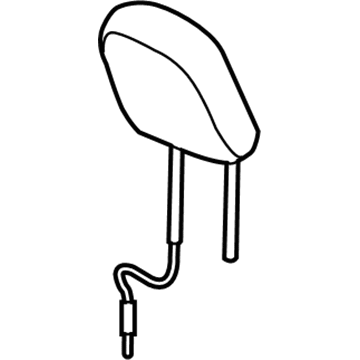 Mopar 5RD402D2AH Headrest, Outer, Center Driver Side