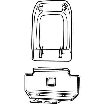 Mopar 5RT90DX9AE Seat Back Panel, Black, Center Upper