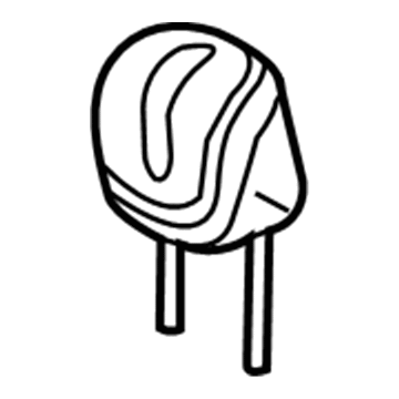 Mopar 5RP761W1AA Headrest, Rear Outer