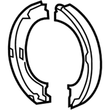 Dodge 4560176AA Parking Brake Shoes