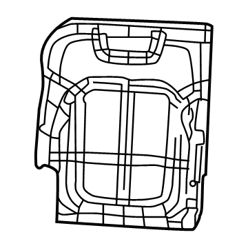 Mopar 7NA72TX7AA Seat Back Cover, Black, Rear