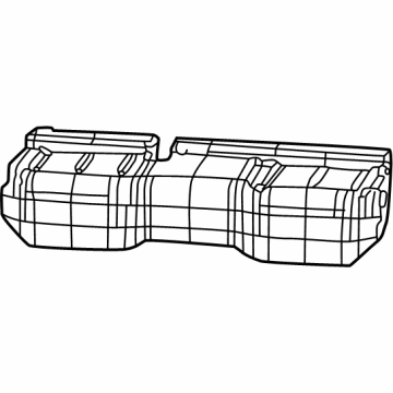 Mopar 7LE22TX7AB Cushion Cover, Black, Rear