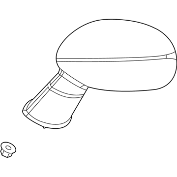 2020 Dodge Challenger Car Mirror - 6WA33FHGAA