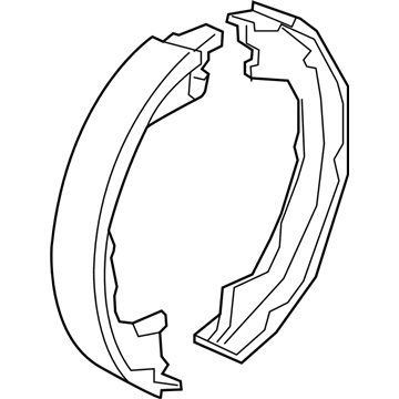 Jeep 68003589AA Parking Brake Shoes