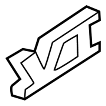 Mopar 55076569 Nameplate, Front