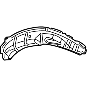 Mopar 55256034AD Wheelhouse, Rear Inner