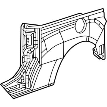 Mopar 68267189AA Lower Side Panel, Rear Outer Passenger Side