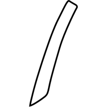 Mopar 4860557AC Glass Molding, Rear Driver Side