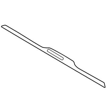 Mopar 4860559AD Glass Molding, Rear Lower