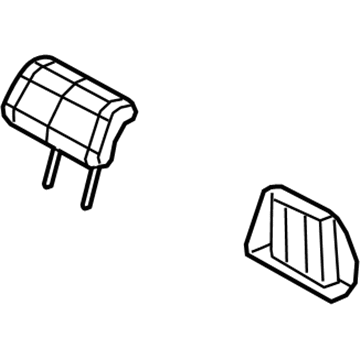 Dodge 1WK62DX9AB Headrest, Outer