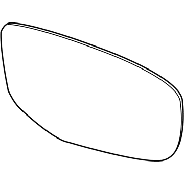 Mopar 68188634AA Mirror Glass, Front Passenger Side