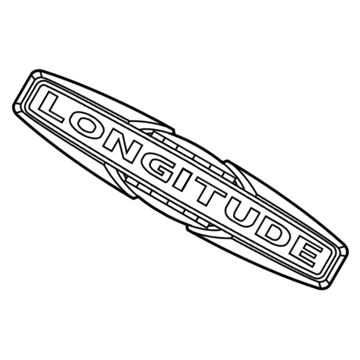 Mopar 68291191AA Nameplate, Rear