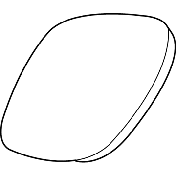 Mopar 68067726AA Mirror Glass, Front Passenger Side