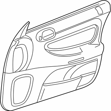 Mopar YW222L5AA Door Trim Panel, Taupe, Front Inner Passenger Side