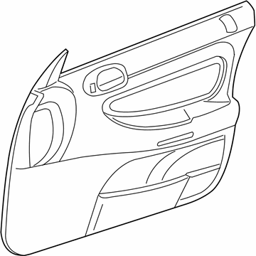 Mopar YW052L5AA Door Trim Panel, Taupe, Front Inner Passenger Side