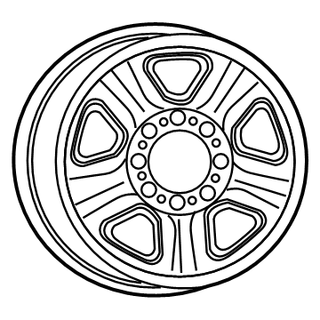 Ram 1VU98S4AAC Wheel, Steel