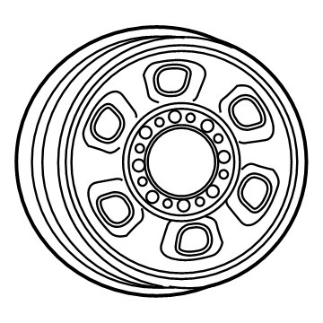 Ram 1XA75S4AAA Wheel, Steel