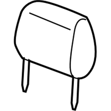 Mopar 5NQ19LU7AA Headrest, Canyon Brown, Front
