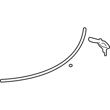 Mopar MR432863 Reveal Molding, Rear Lower