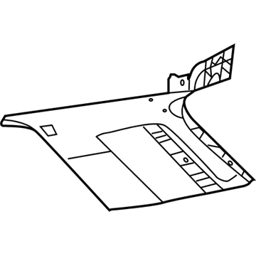 Mopar 1BG15HDAAD Rear Pillar Trim, Driver Side