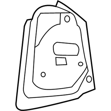 Mopar 68217430AA Tail Lamp Pocket, Rear Passenger Side