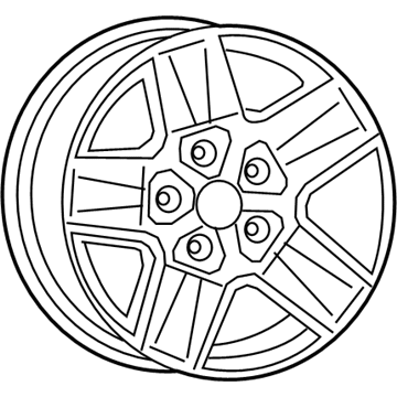 Jeep 6KC871A7AA Wheel, Alloy