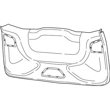 Mopar 6PP36DX9AA Trim Panel, Black, Lower
