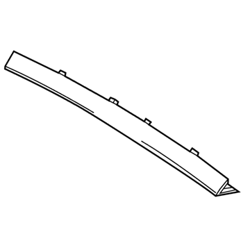 Mopar 5RJ24DX9AD Upper Trim, Black