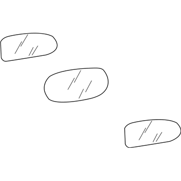 Mopar 5175542AA Mirror Glass, Front Passenger Side