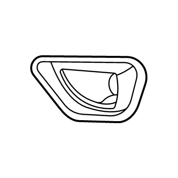 Mopar 68261710AA Fog Lamp Bezel, Front Passenger Side