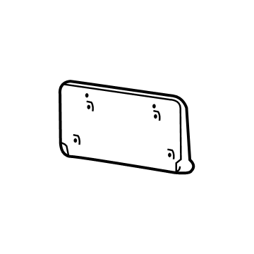 Mopar 68144511AD License Bracket, Front