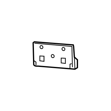 Ram 68362197AA License Bracket