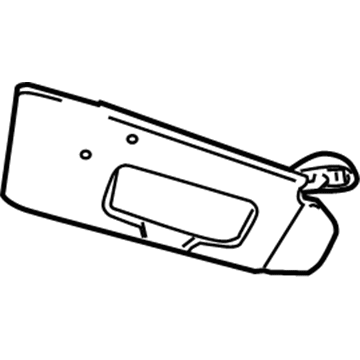 2008 Chrysler Pacifica Sun Visor - 1FU691W1AA
