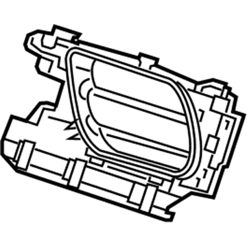 Mopar 5YB26DX8AA Fog Lamp Bezel, Black, Front Passenger Side