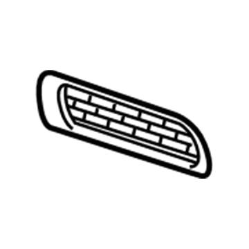 Mopar 68272344AA Outer Grille, Front Passenger Side