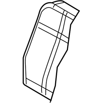 Mopar ZV021D5AA Seat Back, Rear Passenger Side