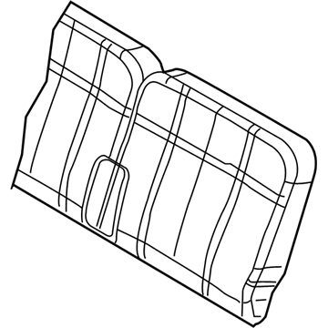 Mopar ZV141D5AA Seat Back Cover, Rear