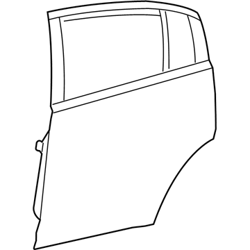 Mopar 5008883AL Door Shell, Rear Driver Side
