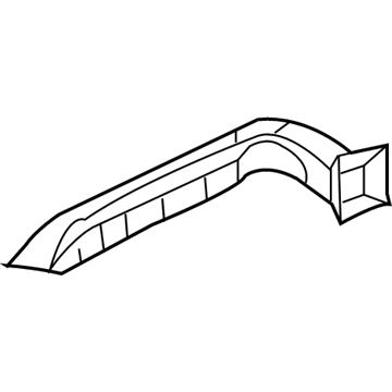 Mopar 5134446AE Front Duct, Center Passenger Side