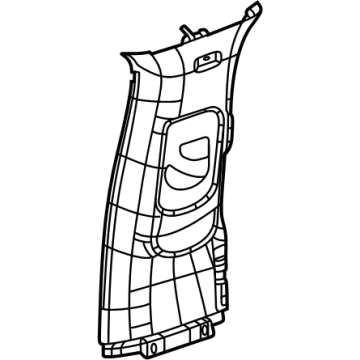 Jeep 6LF24SD4AD Upper Center Pillar Trim