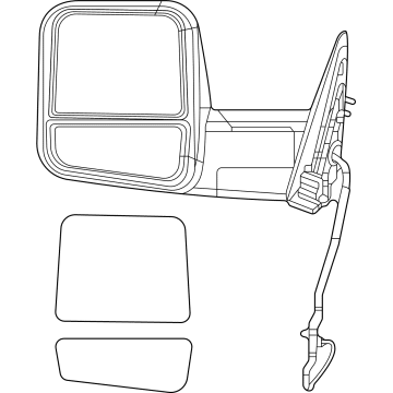 Ram 68509658AD Mirror Assembly