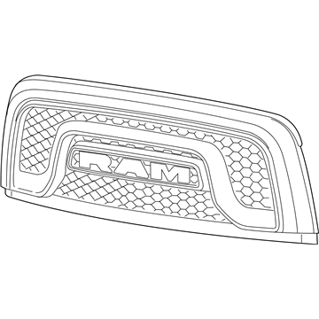 Mopar 5UQ43RXFAB Grille, Front Center