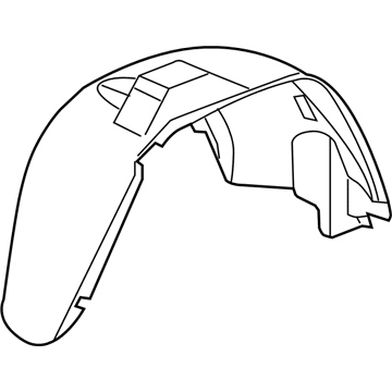 Mopar 55156620AF Fender Liner, Front Passenger Side