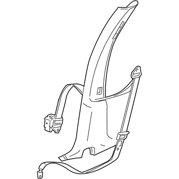 Mopar UP201L5AD Lap & Shoulder Belt, Taupe, Front Outer Passenger Side