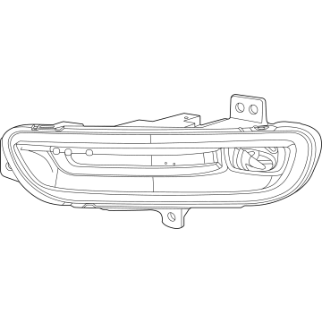 Mopar 68273052AC Fog Lamp Assembly, Front Passenger Side
