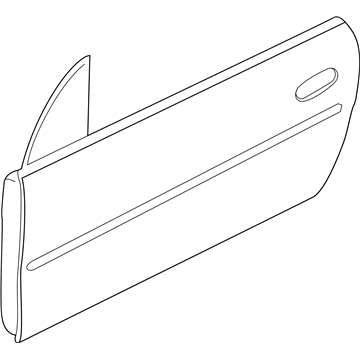 Mopar 5067244AF Door Shell, Front Passenger Side