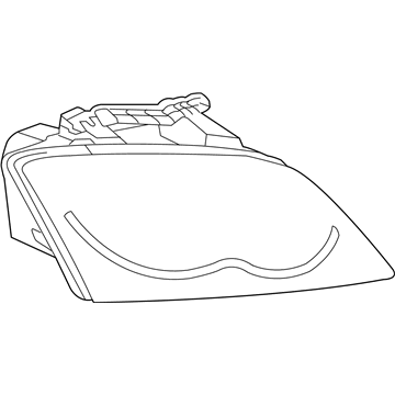 Mopar 4857850AA Headlamp Assembly, Front Passenger Side