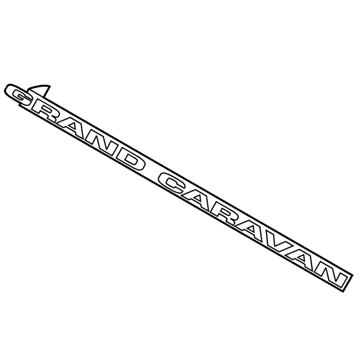 Mopar 5113304AA Nameplate, Rear