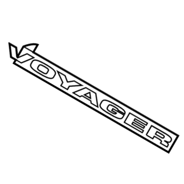 Mopar 5113303AA Nameplate, Rear