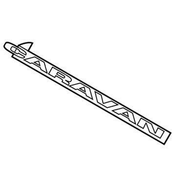 Mopar 5113305AA Nameplate, Rear
